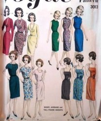 3013 BASIC PROPORTION DRESS 1960S PATTERN 10 31''
